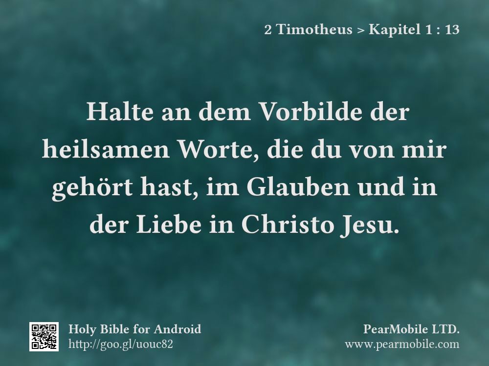 2 Timotheus, Kapitel 1:13